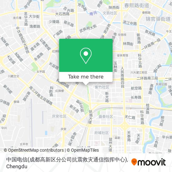 中国电信(成都高新区分公司抗震救灾通信指挥中心) map