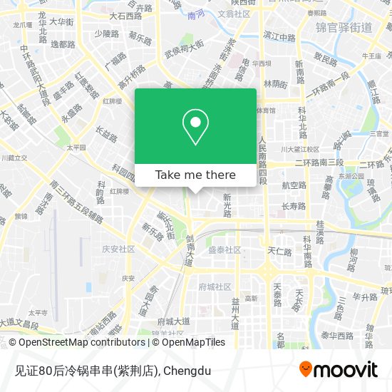 见证80后冷锅串串(紫荆店) map