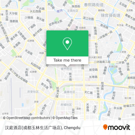 汉庭酒店(成都玉林生活广场店) map