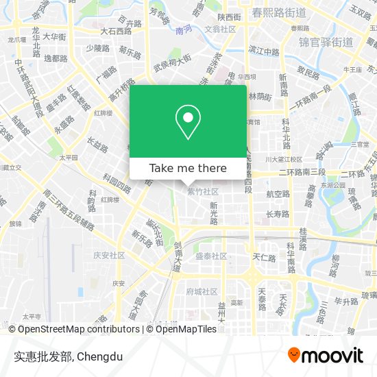 实惠批发部 map