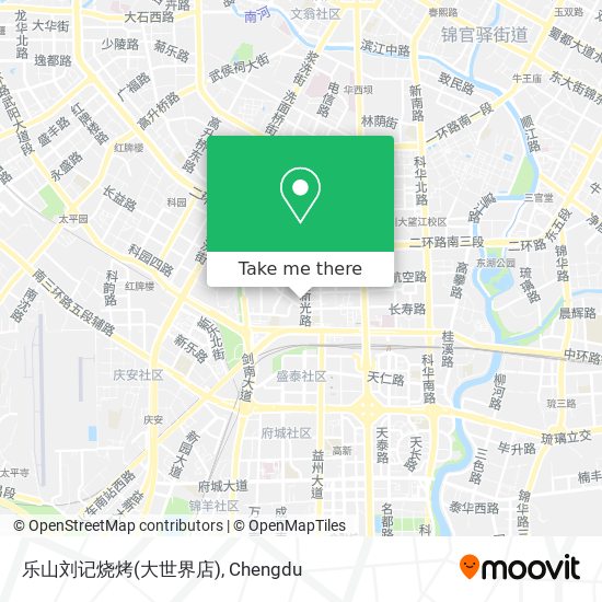 乐山刘记烧烤(大世界店) map