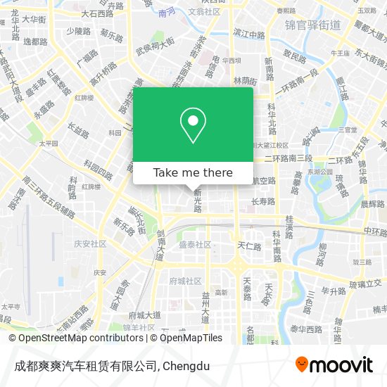 成都爽爽汽车租赁有限公司 map