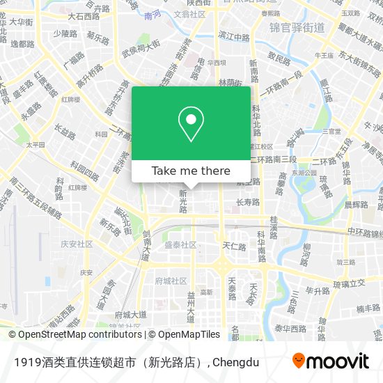 1919酒类直供连锁超市（新光路店） map