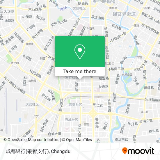 成都银行(银都支行) map