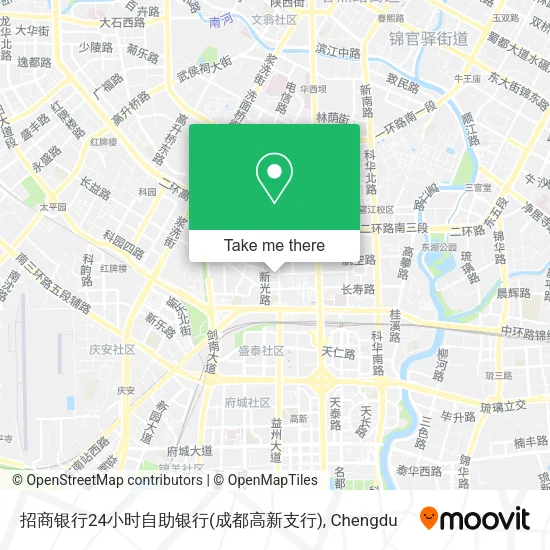 招商银行24小时自助银行(成都高新支行) map