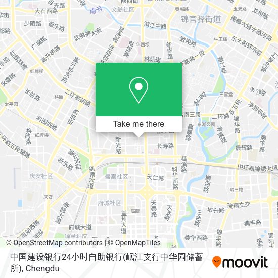 中国建设银行24小时自助银行(岷江支行中华园储蓄所) map