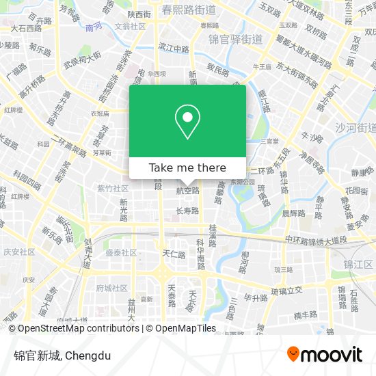 锦官新城 map