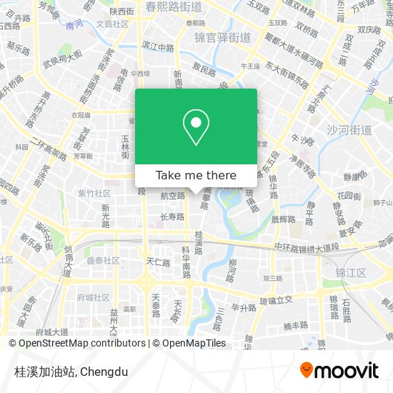 桂溪加油站 map