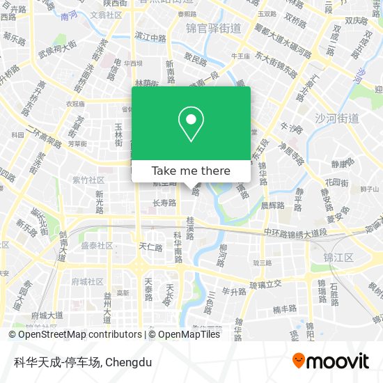 科华天成-停车场 map