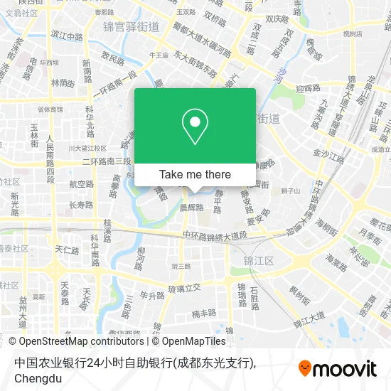 中国农业银行24小时自助银行(成都东光支行) map