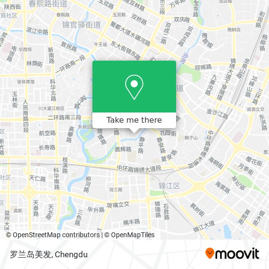 罗兰岛美发 map