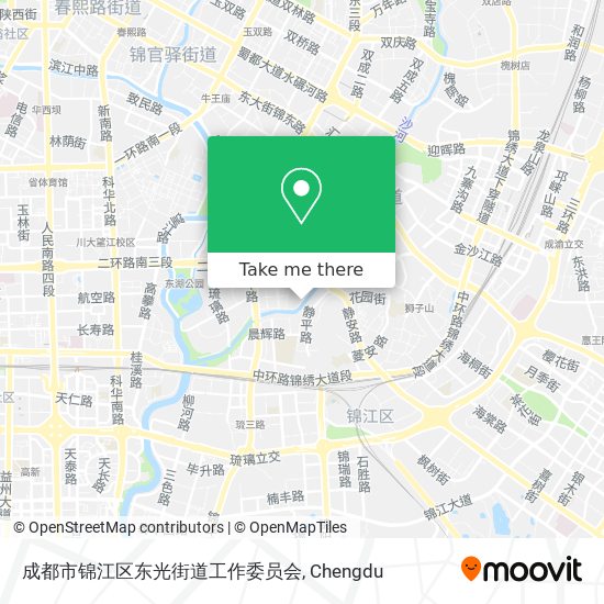 成都市锦江区东光街道工作委员会 map
