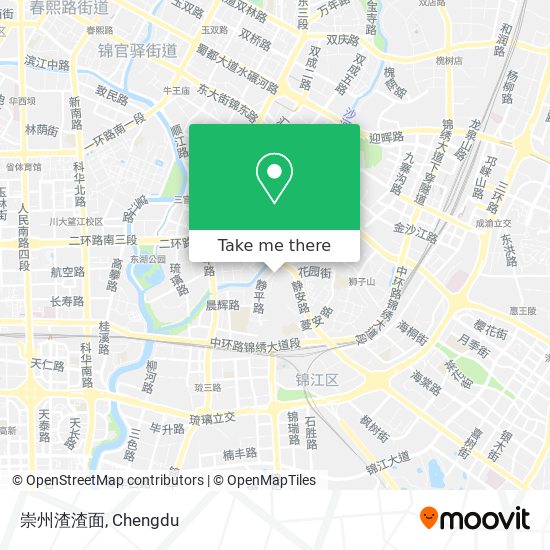 崇州渣渣面 map