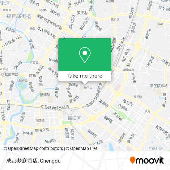 成都梦庭酒店 map