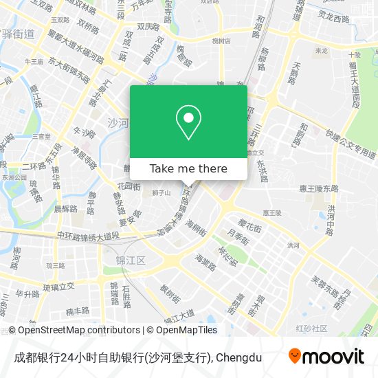 成都银行24小时自助银行(沙河堡支行) map