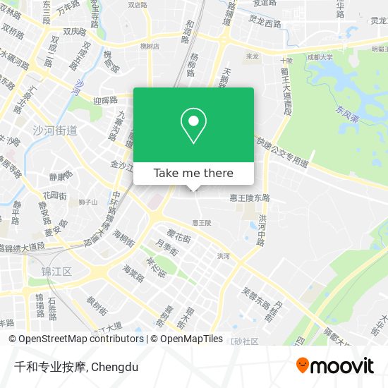 千和专业按摩 map