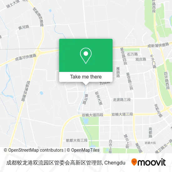 成都蛟龙港双流园区管委会高新区管理部 map
