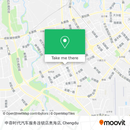 申蓉时代汽车服务连锁店奥海店 map
