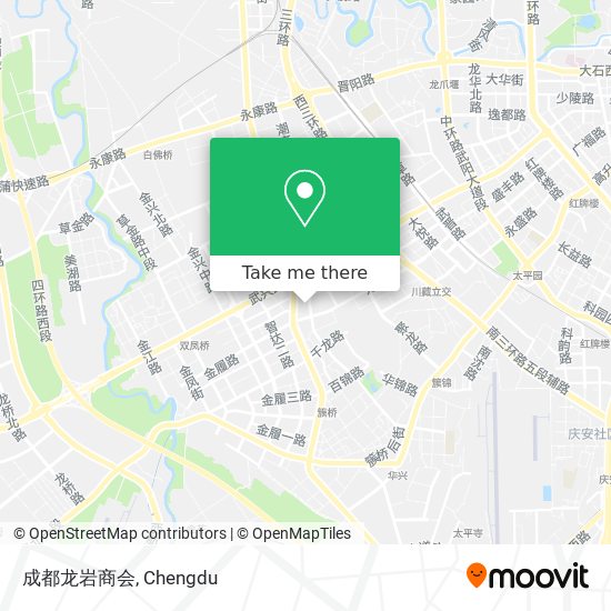 成都龙岩商会 map