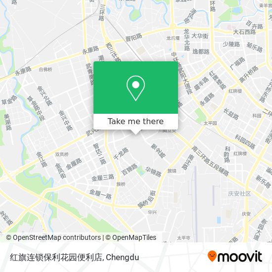 红旗连锁保利花园便利店 map