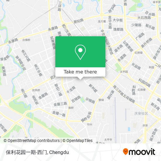保利花园一期-西门 map