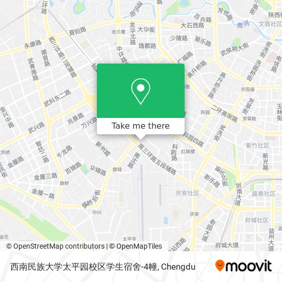 西南民族大学太平园校区学生宿舍-4幢 map