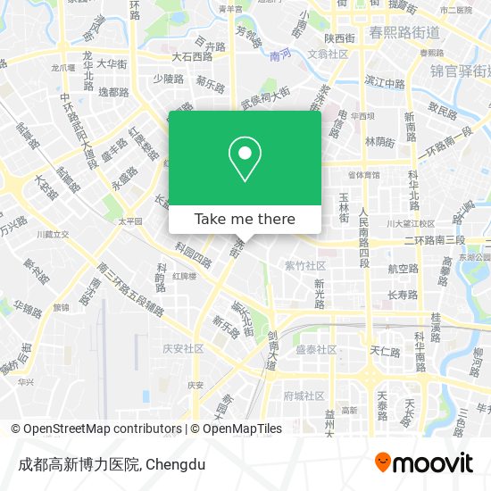 成都高新博力医院 map