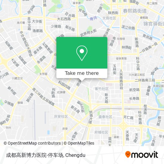 成都高新博力医院-停车场 map
