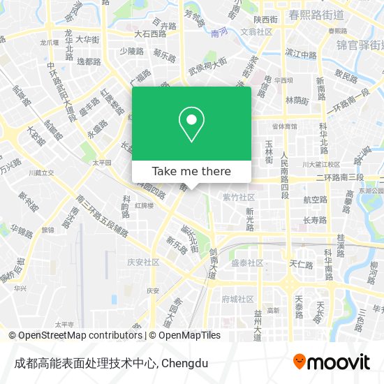成都高能表面处理技术中心 map
