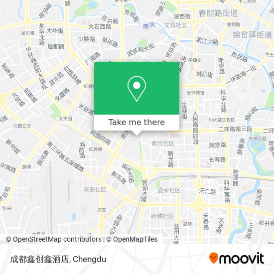 成都鑫创鑫酒店 map