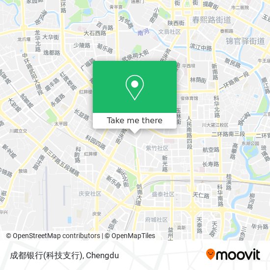 成都银行(科技支行) map