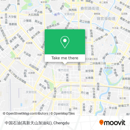 中国石油(高新天山加油站) map