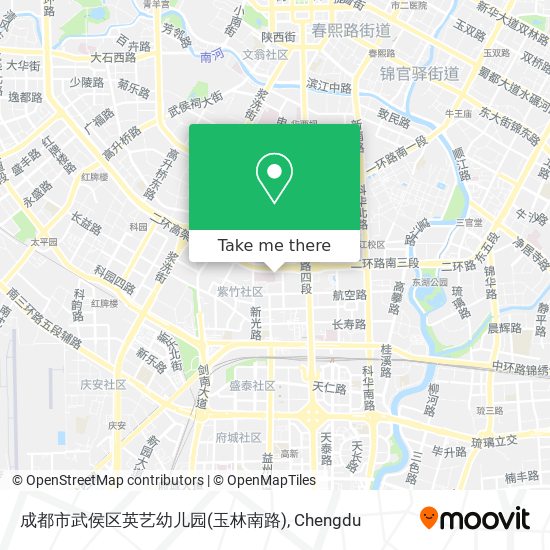 成都市武侯区英艺幼儿园(玉林南路) map