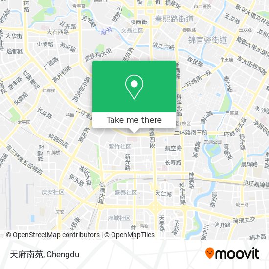 天府南苑 map