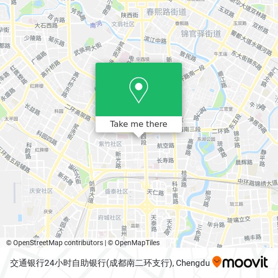 交通银行24小时自助银行(成都南二环支行) map