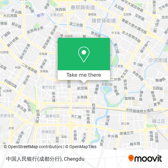 中国人民银行(成都分行) map