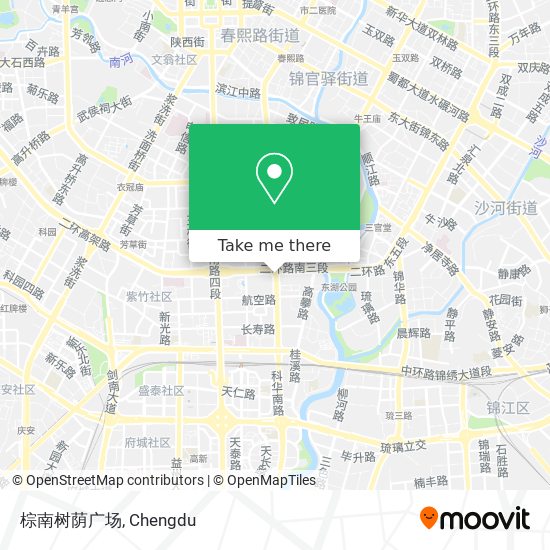棕南树荫广场 map