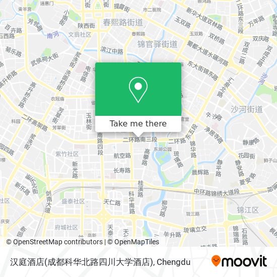 汉庭酒店(成都科华北路四川大学酒店) map