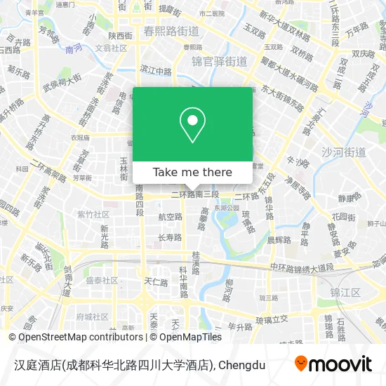 汉庭酒店(成都科华北路四川大学酒店) map