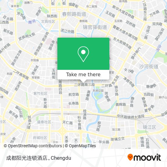 成都阳光连锁酒店. map