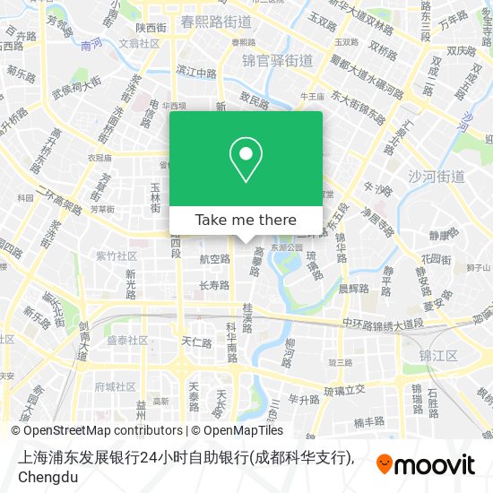 上海浦东发展银行24小时自助银行(成都科华支行) map