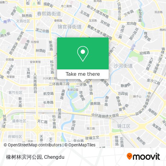橡树林滨河公园 map