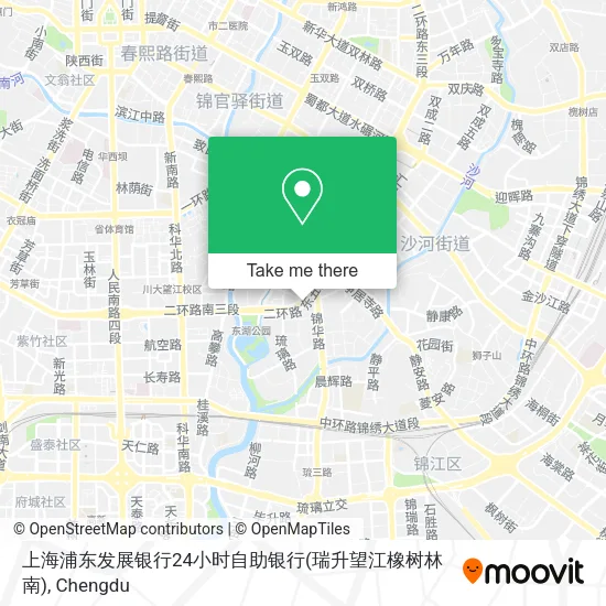 上海浦东发展银行24小时自助银行(瑞升望江橡树林南) map
