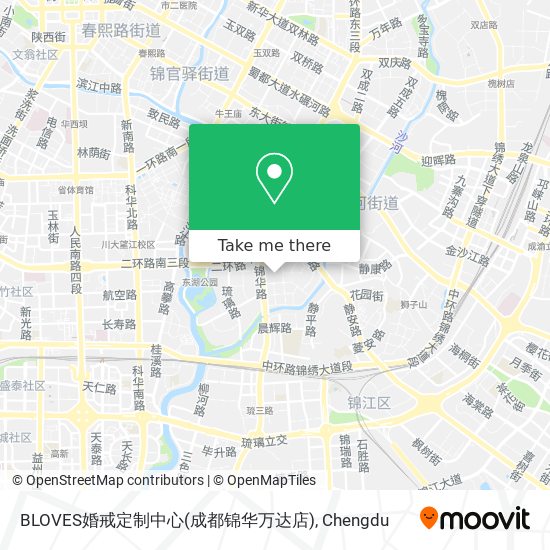 BLOVES婚戒定制中心(成都锦华万达店) map