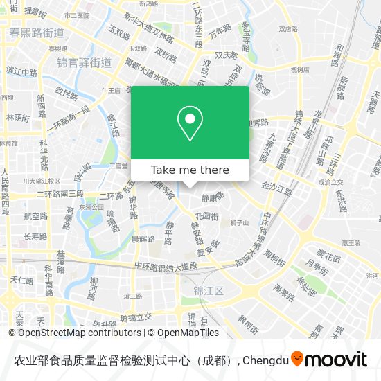 农业部食品质量监督检验测试中心（成都） map