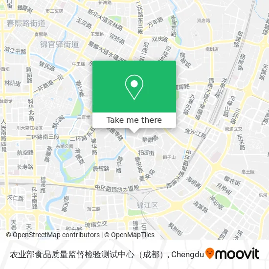 农业部食品质量监督检验测试中心（成都） map