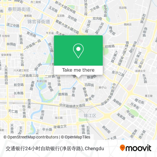 交通银行24小时自助银行(净居寺路) map