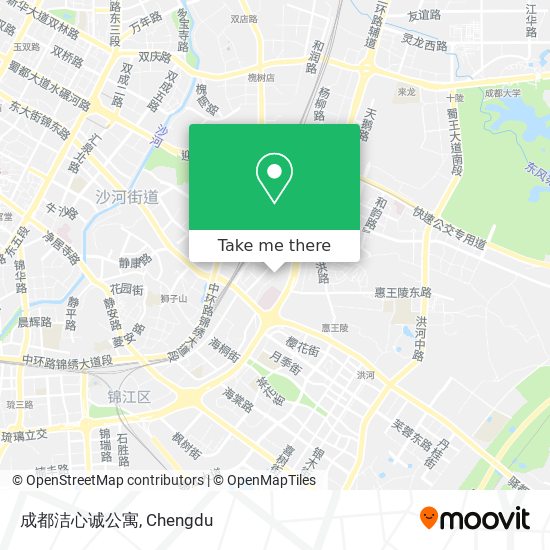 成都洁心诚公寓 map