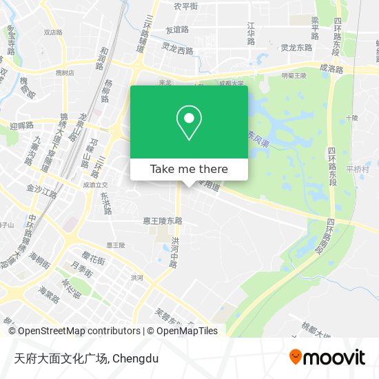 天府大面文化广场 map