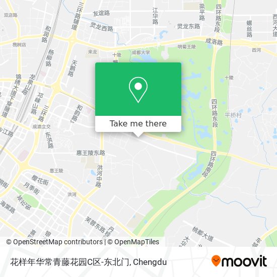 花样年华常青藤花园C区-东北门 map